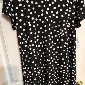 LuLaRoe Black and White Polka Dot Carly Dress